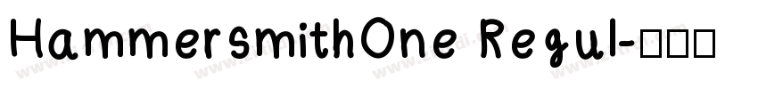HammersmithOne Regul字体转换